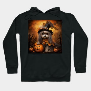 Brown Shih Tzu Halloween Hoodie